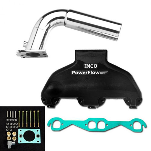 PowerFlow Small Block Manifold and "A" Riser Kit 6"