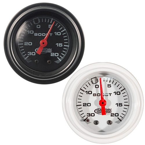 0-15 PSI White Boost Gauge 2-1/16"