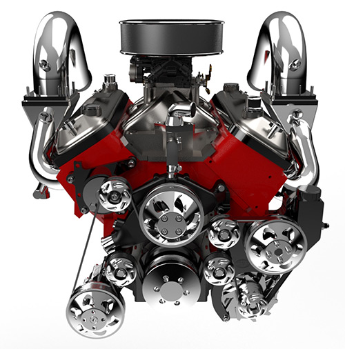 Billet-Track Serpentine Drive Kit for Big Block Chevrolet