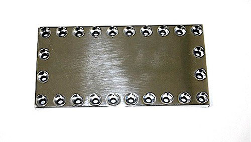 Burst Panel Block Off Plate Polished