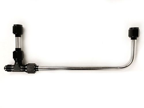 Bridal For Dual Inlet Fuel Line Kit Anodized Black Fittings (Fits P/N 4372-Ab)