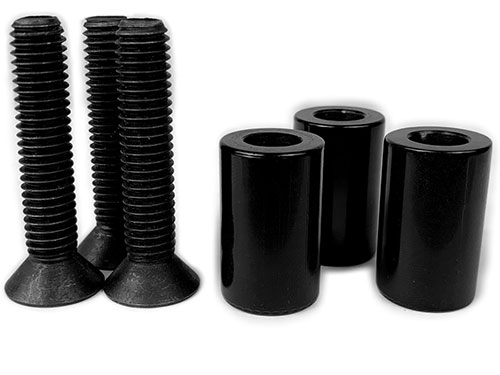 1.20″ XR Belt Guard Stands And Bolts (3 Pk.) (Black Anodized)