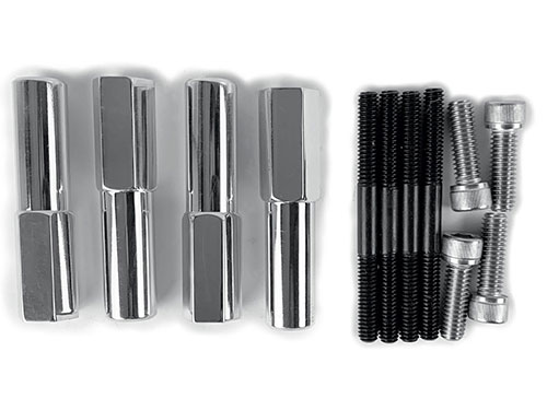 192/250 Belt Guard Stands 2 3/4″ (4 Pk) W/ 1/4-20 Studs (Short Snout)