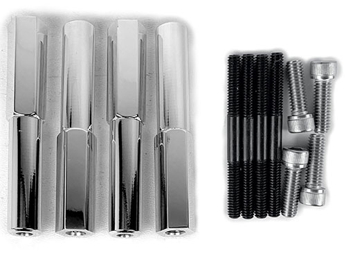 192/250 Belt Guard Stands 3 3/4″ (4 Pk) W/ 1/4-20 Studs (Medium Snout)