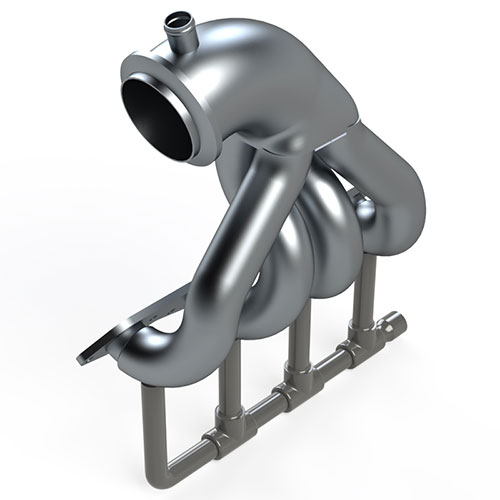 CMI Big Block Chevy E-Top Platinum Exhaust System