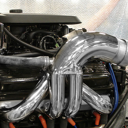 Small Block Chevy E-Top Headers - Satin