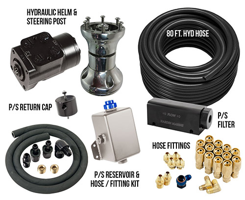 Inside Hydraulic Steering Kit - Dual Bravo or Single Bravo With Dual Ram