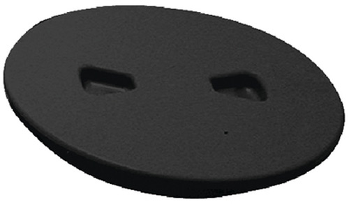 Beckson Screw Out Deck Plate With Standard Trim Ring, Diamond Center