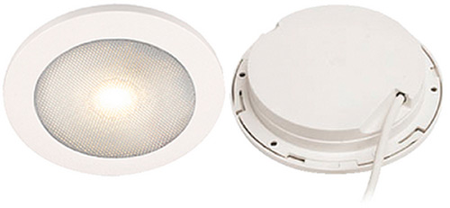 Hella EuroLED Touch 150 Multivolt 9-33V DC White Light, White Plastic Rim