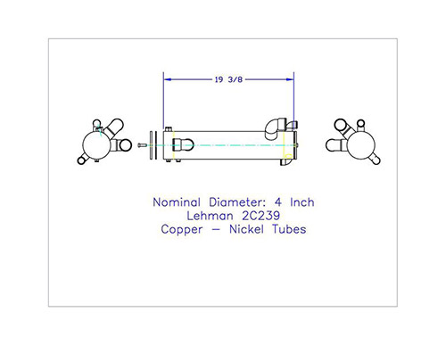 Replacement Heat Exchanger Copper 4X16.25 2P