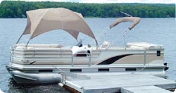 Taylor Hot Shot Polyester Fabric Pontoon Gazebo 8' L x 102" W and Approx. 50" H For 96" and 102" Beams"