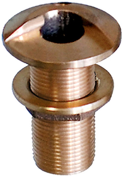 Groco HSTH Bronze High Speed Standard Length Thru-Hull With Nut 3/4"