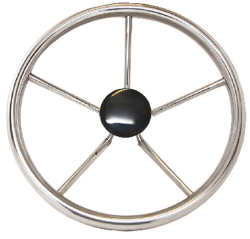 12" Stainless Steel 5 Spoke Steering Wheel