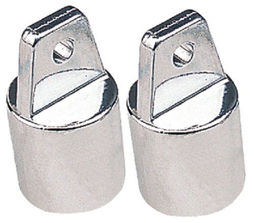 External Eye End, 7/8" Chrome Zinc, Pair"