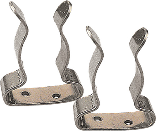 SS Boat Hook Clips, 1" - 1-1/4", pr."