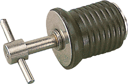 Stainless Tee Handle Drain Plug, 1"