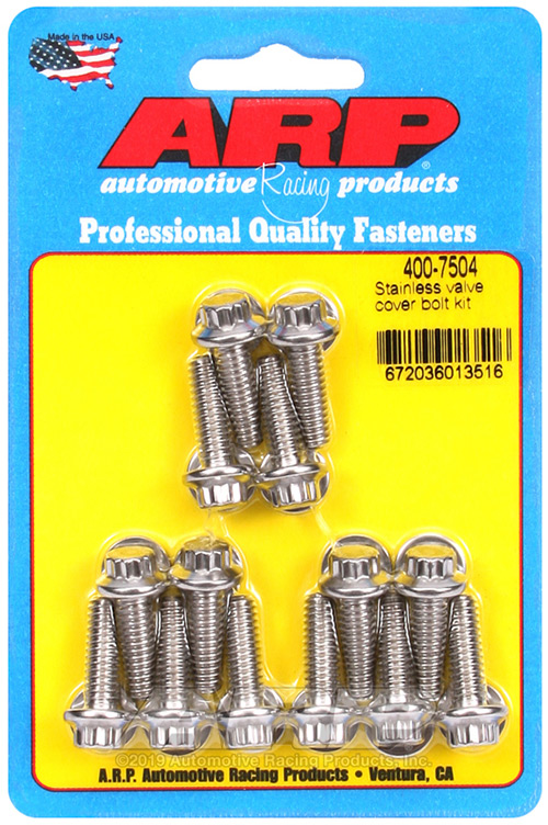 Valve Cover Bolt Kit, Hex Bolt Kit, 1/4-20