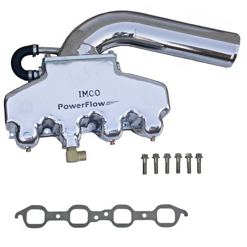 Imco Powerflow LS Chevy Kit with Stainless Riser and Polished Manifolds