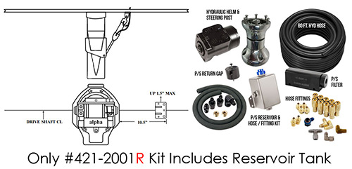 Full Hydraulic 10.50 Alpha 1 Drive 1 Ram Power Steering