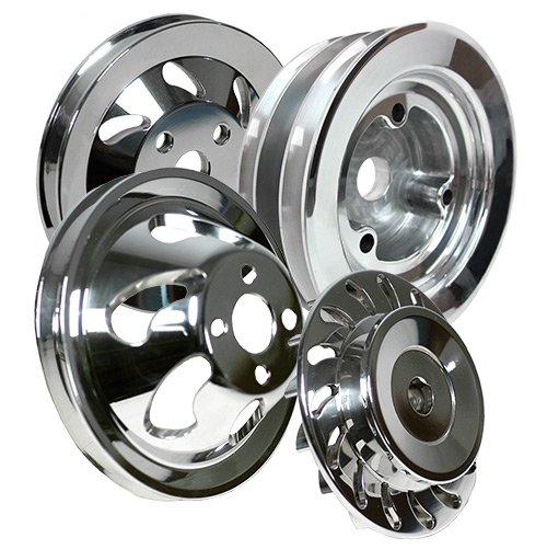 Billet V-Groove Engine Pulley Kit For Mercury Big Block Chevy Generation 4