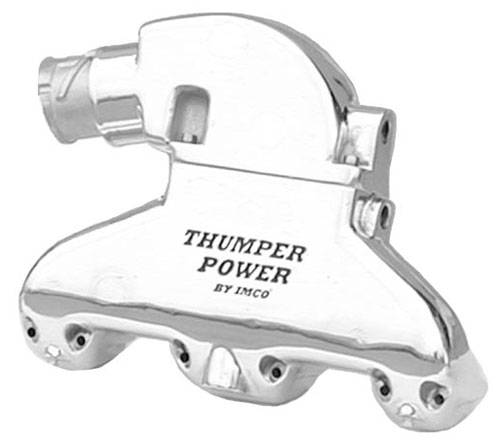 Thumper Power - Polished Small Block Exhaust System w/Shift Bracket