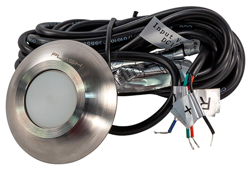 Gravity Surface Mounted LED Deck Light - Stainless Steel RGB