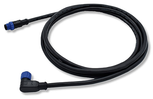 NMEA 2000 Straight Male to 90 Degree Female Cable, 2 Meter