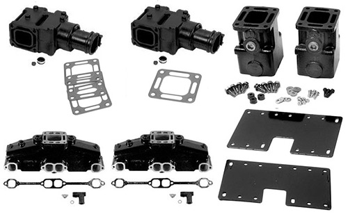 GM V8 BB Exhaust Manifold System Set