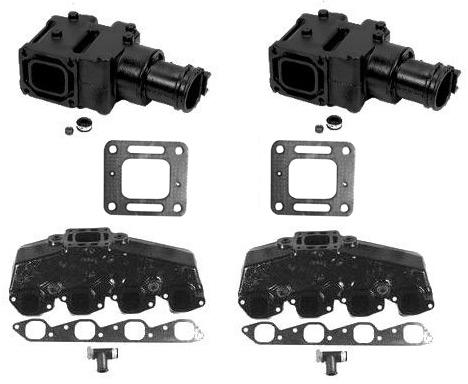 GM V8 BB Exhaust Manifold System Set