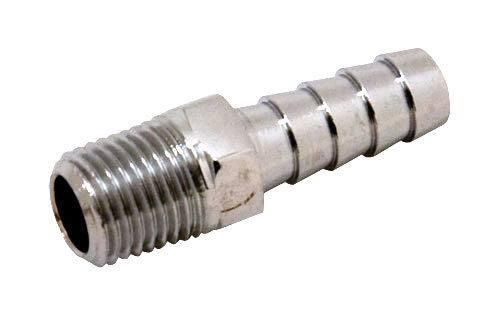 Chrome Plated Brass 1/4" NPT x 3/8" Hose Fitting