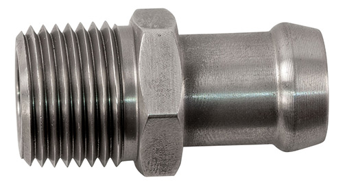 2x Stainless Steel 3/8" Hose Barb To 1/2" Male NPT Fitting – Water/Fuel – N960