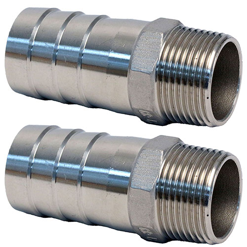 Custom Handcrafted Stainless Fitting 1" NPT To 1-1/4" Straight