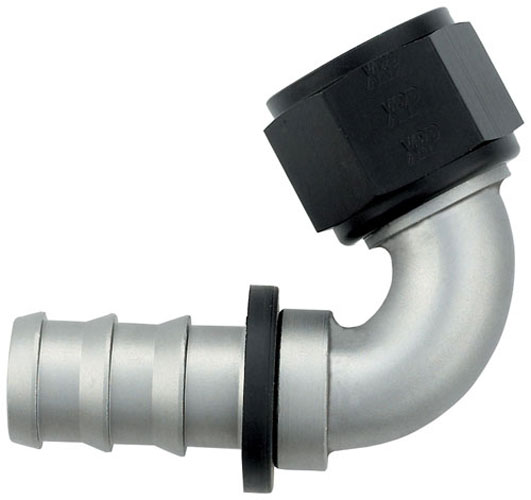 Ti-Tech 120 Degree Push-On Hose End