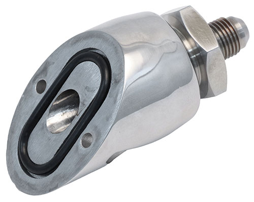 Stainless Trim Sender Wiring Thru-Hull Fitting, 45 Deg