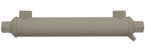 Oil Cooler - 2" Diameter, 16" Length, 3/4" NPT Connection