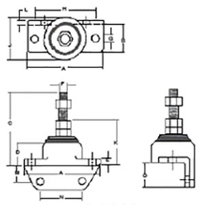 Polished Aluminum Engine Block Mounts, Pair