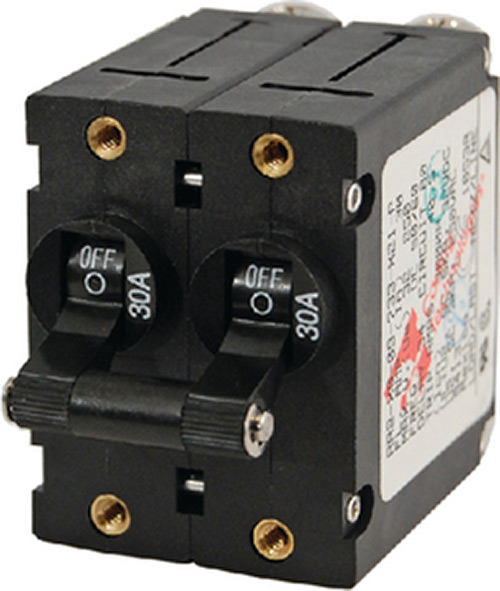 Blue Sea Systems A-Series DC Double Pole Toggle Circuit Breaker