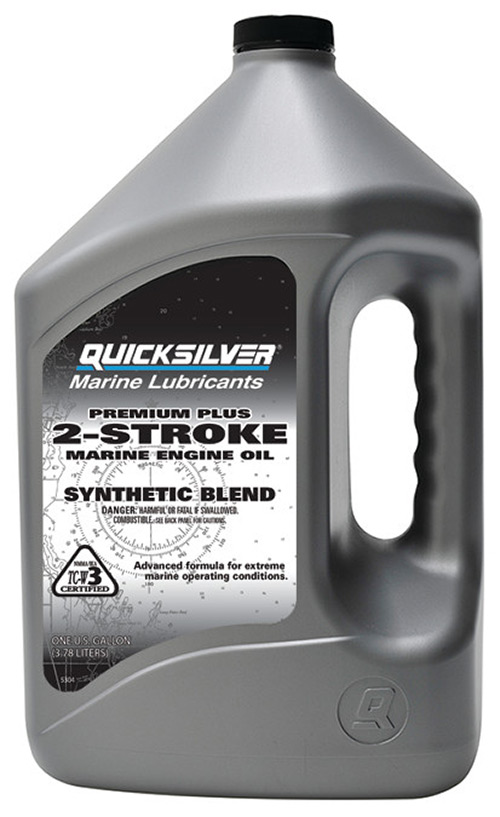 858027Q01 Premium Plus Two-Cycle TC-W3 Oil for 2-Cycle Mercury, Mariner, Force, Mercury Jet Drive Outboards and Mercury Sport Jet Engines, 1 Gallon Bottle