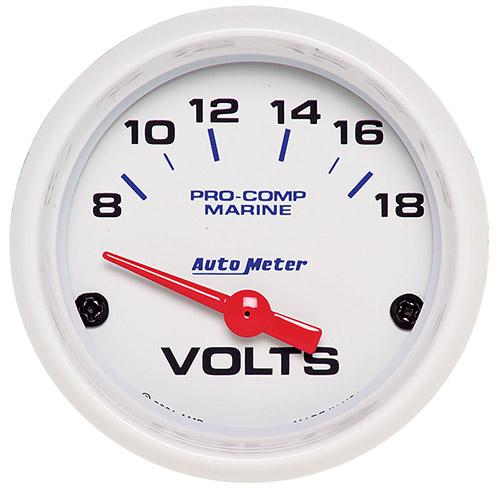 Autometer 2-1/16" Voltmeter 0-18V
