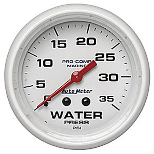 0-35 PSI Mechanical Water Pressure Gauge 2-5/8"