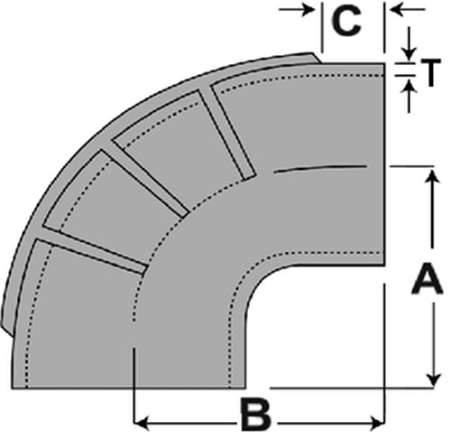 Elbow 90 Deg- Silicone 4"