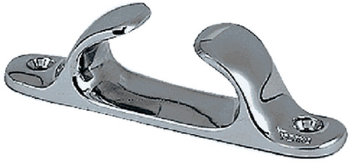 Open Base Cast Iron Galvanized Dock Cleat, 10"