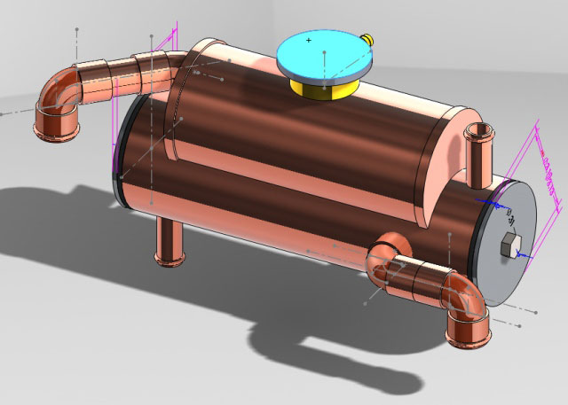 Replacement Heat Exchanger 3", Isuzu #12 HP