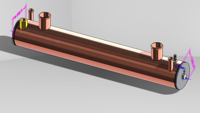 Replacement Heat Exchanger,  Kubota #12KW V-1305