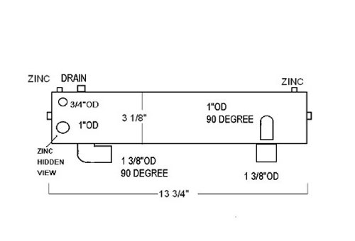 Heat Exchanger M5359-Cummins/Onan-130-6549-02