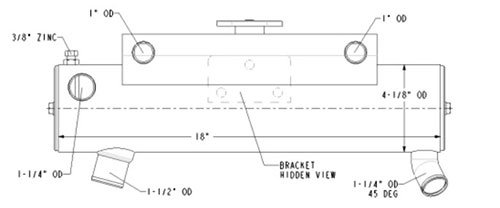 Heat Exchanger MPC-0505-003-Marine Power-0505-003