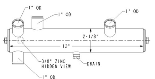 Heat Exchanger MPC-130-2343-Cummins/Onan-130-2343