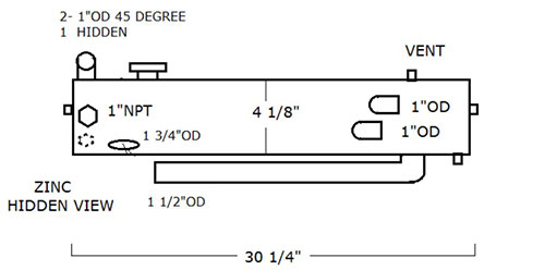 Heat Exchanger MPC-511561A-Marine Power-511561A