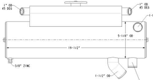 Heat Exchanger MPC-61084-Mercruiser-61084