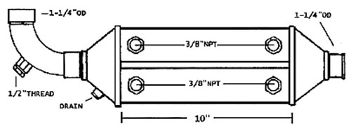 Replacement Oil Cooler MPC-NA-004619-Perkins-NA-004619